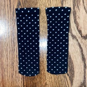 Polka dot pantyhose style socks